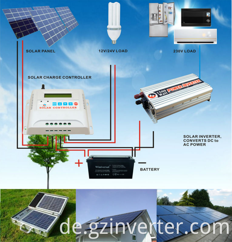 10AMP 12V 24V 48V Solar Ladungscontroller LCD -Anzeigefernbedienung